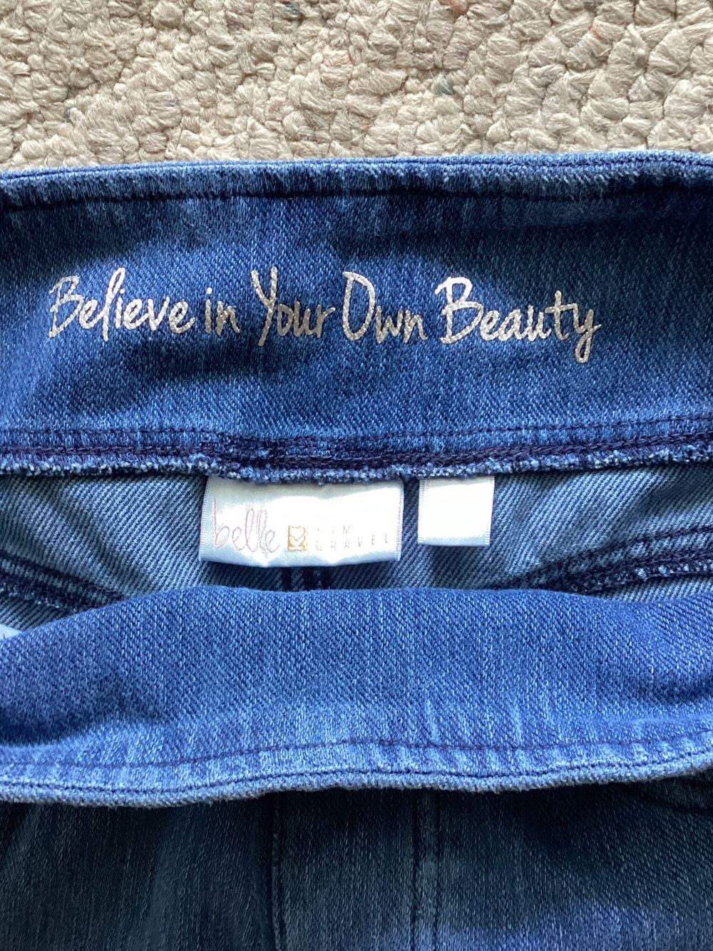 Belle by Kim Gravel pull-on style jeans casual weekend Smart casual  10 - Picture 3 of 5